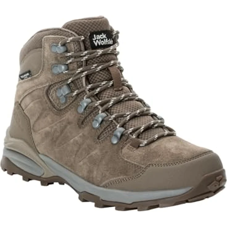 Jack Wolfskin REFUGIO TEXAPORE MID W, wasserdichte Wanderschuhe mit EVA-Dämpfung und griffiger Gummisohle – Bild 4