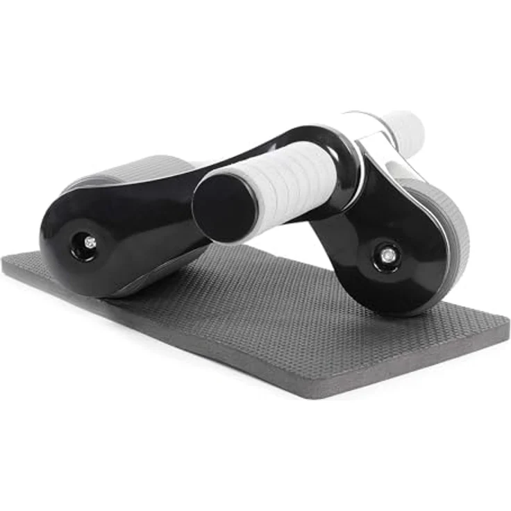 LUXTRI Bauchroller mit Kniematte, klappbar, 240 x 170 mm, 2 Räder, Bauchmuskeltrainer für Oberkörpertraining, bis 120 kg belastbar – Bild 1