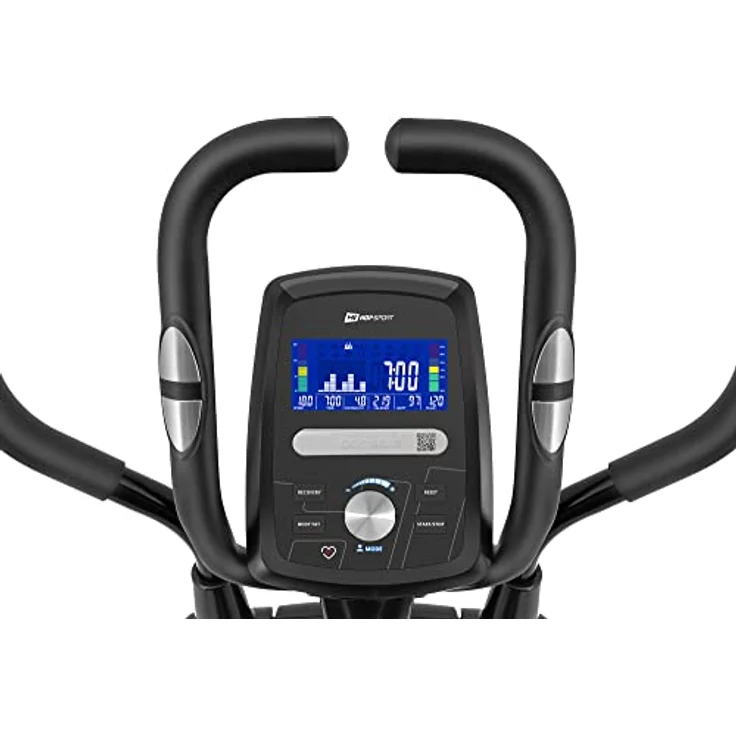 HS HOP-SPORT HS-060C Ellipsentrainer Ergometer - Crosstrainer für Zuhause mit App-Steuerung, HRC-Funktion, 16 Widerstandsstufen - Elliptical Trainer max. Benutzergewicht 150 kg blau – Bild 3