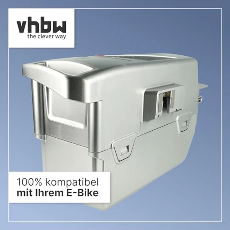 vhbw Akku für E-Bike kompatibel mit Flyer Cargo, C8 HS, C10 HS, C11 HS, C12 HS, 13,2 Ah, 25,2 V, Li-Ion - Grau – Bild 2