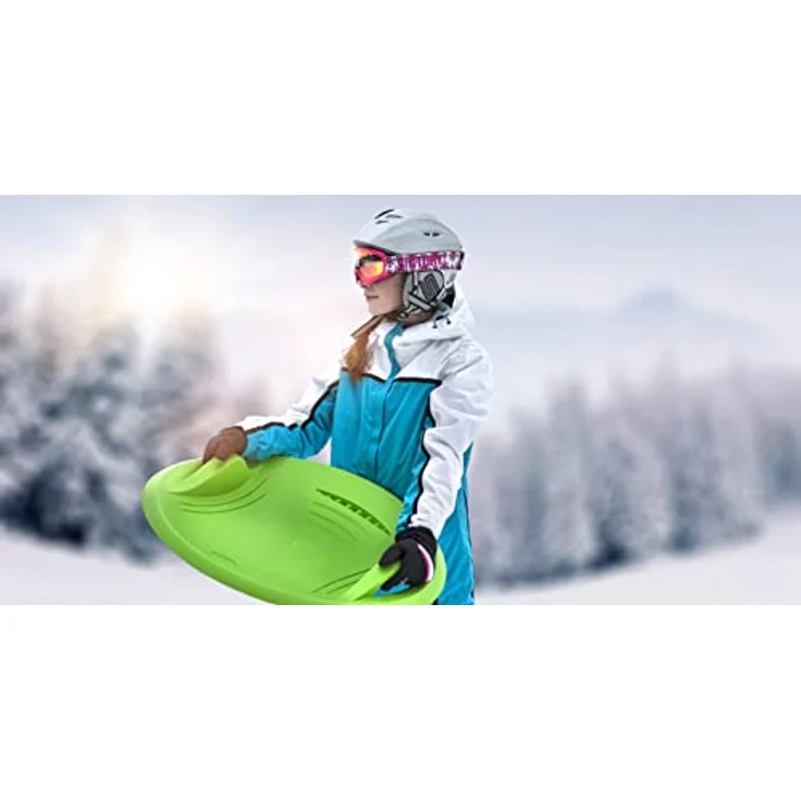 Gizmo Riders Schneerutscher SUPERNOVA 60, blau, mit bremsbarer Rückwärtsbewegung und ergonomischen Handgriffen, Tragfähigkeit 90 kg – Bild 5