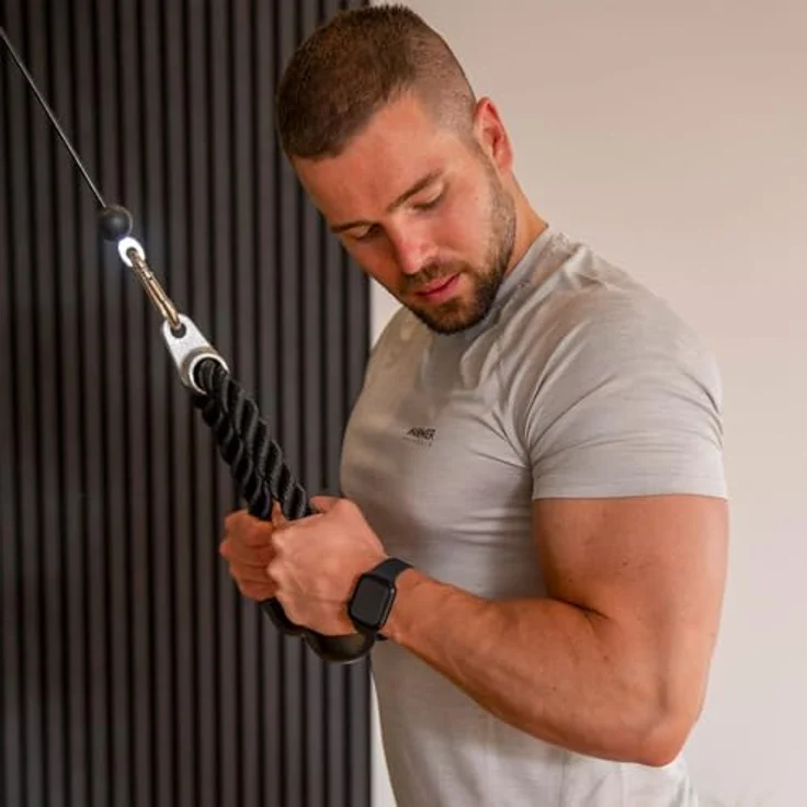 Hammer BioForce Zubehör-Set Studio Power, Trizeps-Seil, SZ-Stange und Latzugstange für vielseitiges Krafttraining – Bild 2