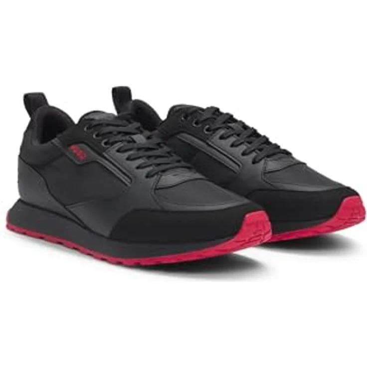 HUGO Isländisch_Runn_pumf_N 10266583 01, Laufschuhe aus Lederimitat mit rutschfester Synthetik-Sohle, Weite F für schmale bis normale Füße – Bild 3