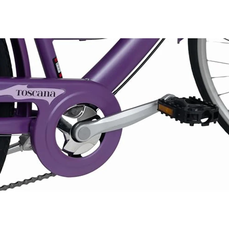 DaCapo Damenfahrrad Toscana 28'', 6 Gänge, RH 48 cm, elegantes Design mit hellen Reifen und StVZO Beleuchtung – Bild 3