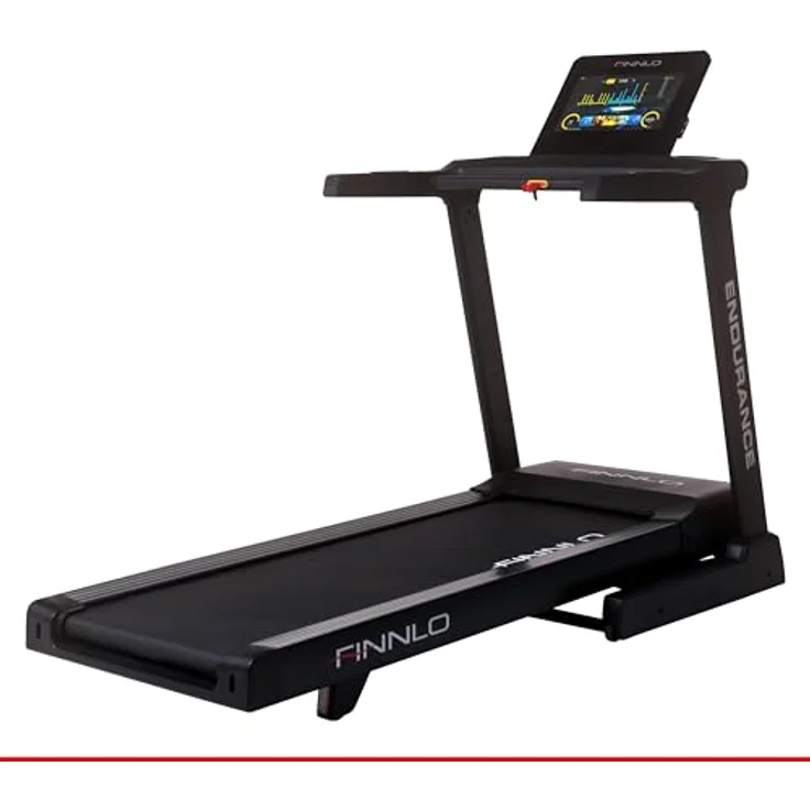 HAMMER Finnlo Laufband Endurance TFT, 41 Programme, 24 km/h, Kinomap und Zwift kompatibel, 15.1 Zoll TFT Monitor, 6,5 PS Motor, Bluetooth, 2 USB-Anschlüsse – Bild 1