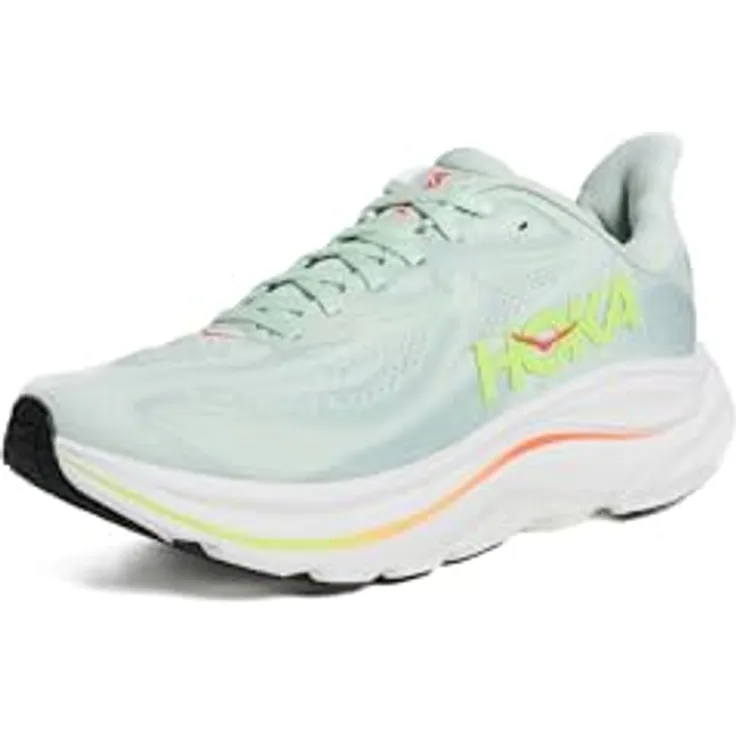 Hoka Clifton 10 Laufschuhe Damen, leichte gepolsterte Trainingsschuhe mit atmungsaktivem Jacquard-Mesh und guter Dämpfung, neutral, 454 g