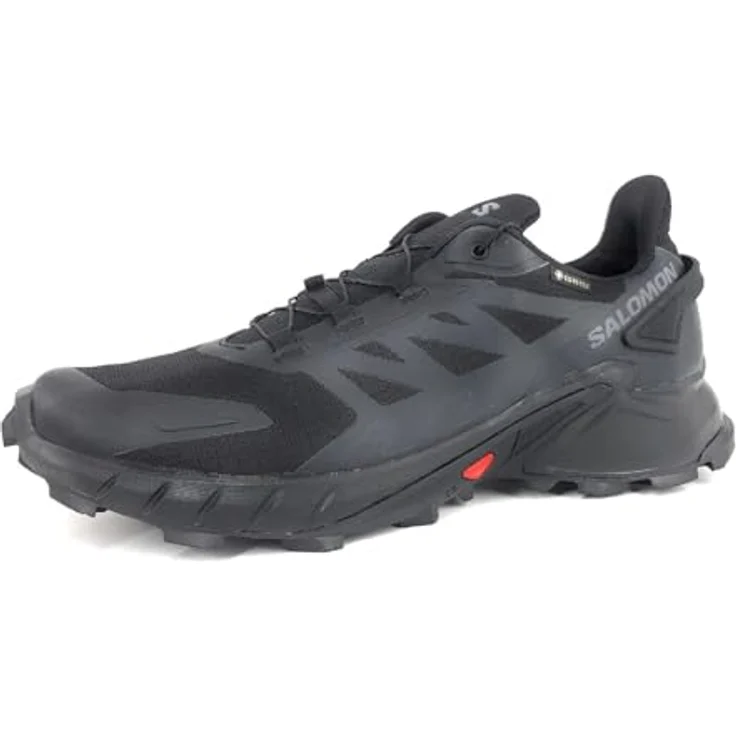 Salomon Supercross 4 GORE-TEX, Herren Wanderschuhe mit robustem wasserdichten Schaft und breitem Stollenprofil, Schwarz (Größe 41 1/3) – Bild 1