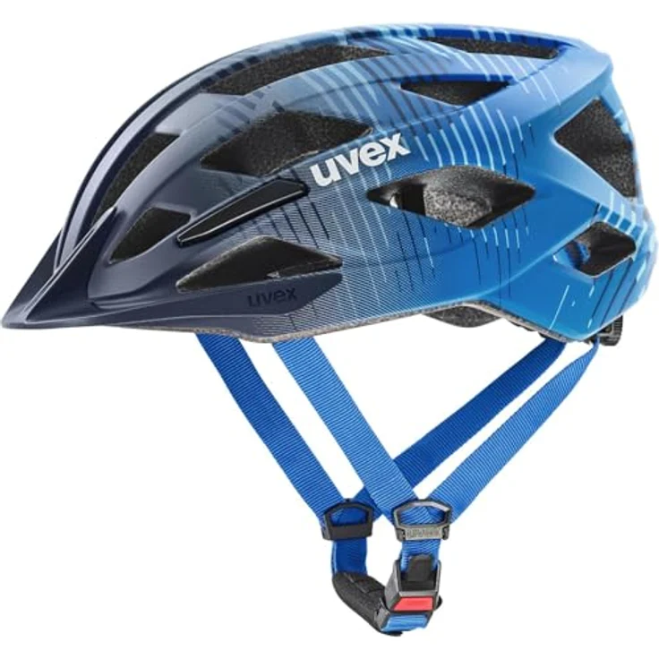 Uvex Air Wing 2 CC, Fahrradhelm mit In-Mold-Technologie, Dusk-Bubble Blue matt, Größe 50-54 cm – Bild 1