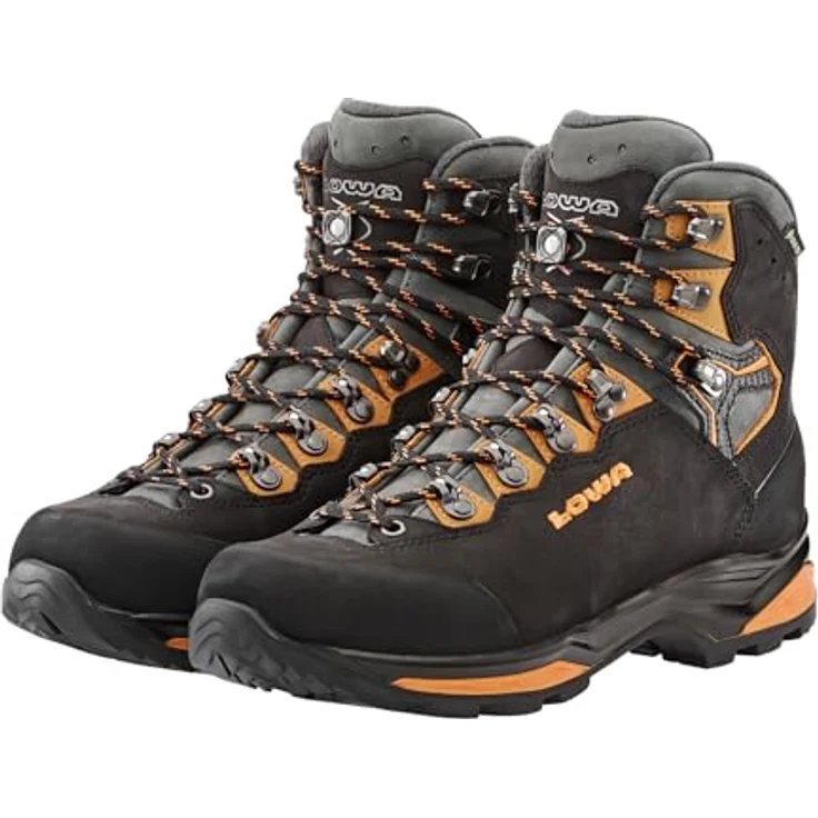 LOWA CAMINO EVO GTX, Mittelstiefel für Herren, wasserdicht, schwarz/orange, Größe 42.5 – Bild 5