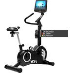 AsVIVA Heimtrainer & Ergometer H21 Pro Wi-Fi I Integrierter Fitnesscomputer I Take-to-Carry System I Elektrisch Einstellbarer Widerstand I Leiser Riemenantrieb I 20kg Schwungscheibe