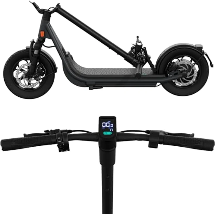 EGRET Egret X core+ E-Scooter, 55 km Reichweite, 12,5" Gravel-Luftreifen, App-Steuerung, 130 kg Tragfähigkeit, Straßenzulassung – Bild 2