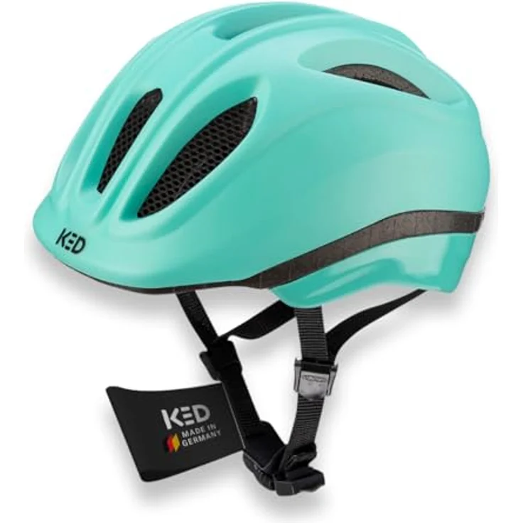KED Helmsysteme Kinderhelm Meggy II Trend M Bright Aqua - QUICKSAFE Größenanpassung, LED-Rücklicht, Made in Germany – Bild 2