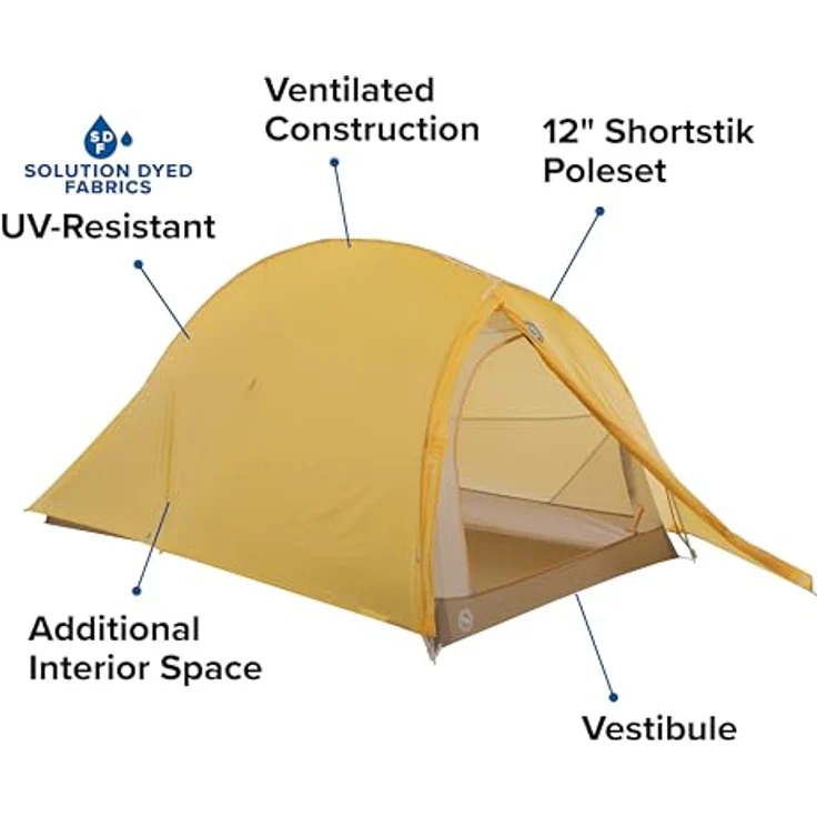 BIG AGNES Fly Creek HV UL2 Bikepack Zelt Lösungsgefärbt beige - Ultraleichtes Zelt für Fahrrad-Abenteuer mit UV-beständigem Gewebe – Bild 3