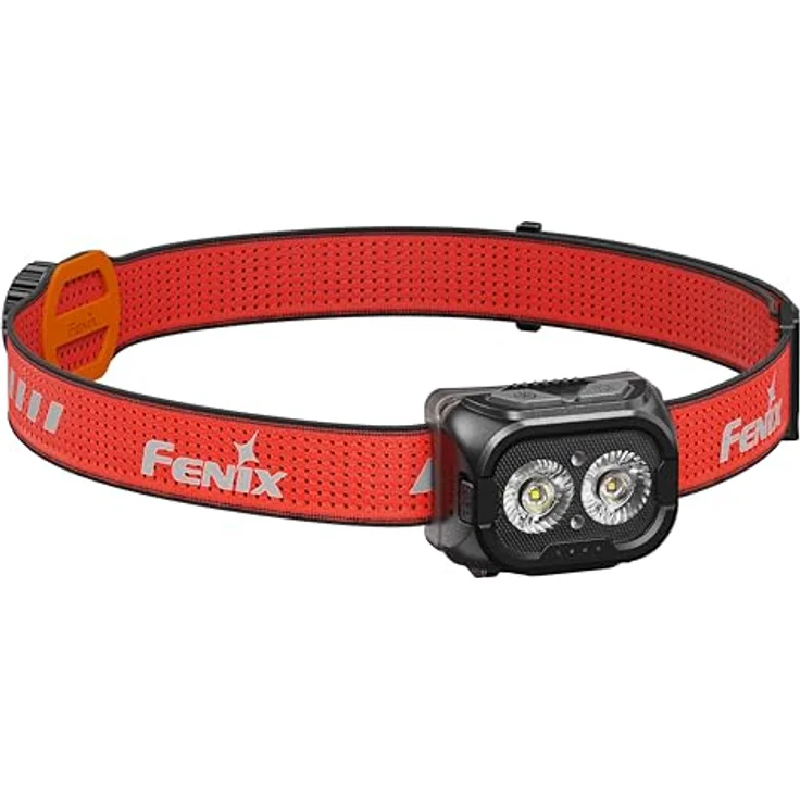 Fenix HL18R-T V2.0, schwarze wiederaufladbare Trailrunning-/Outdoor-Stirnlampe, 800 Lumen, 125 m Reichweite, Dual-Primärstrahl, kühles und warmes Weiß, roter Strahl, IP66 weatherproof – Bild 2