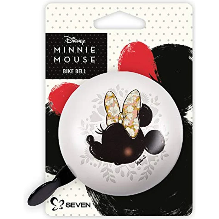 Seven Polska Minnie Mouse Fahrradklingel, mehrfarbig, Durchmesser 80 mm, Metall素材 – Bild 2