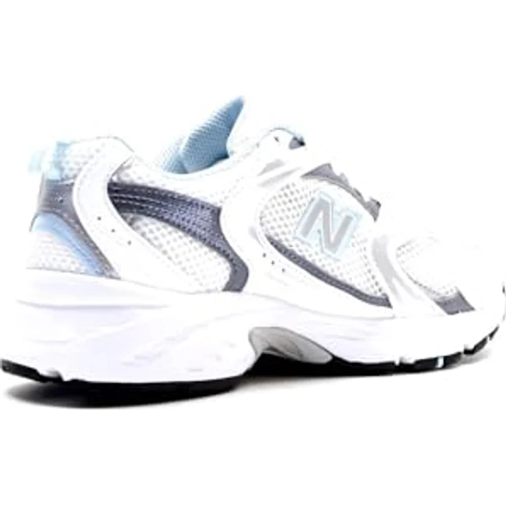 New Balance 530 Herren-Sneaker, Laufschuh mit ABZORB-Dämpfung, weiß/light chrome blue, Größe 42 – Bild 4