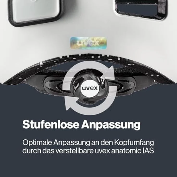 Uvex Sports City 4, Velohelm für urbanen Einsatz, 55-58 cm, matte Oberfläche "white skyfall", 10 Belüftungsöffnungen, integrierte Reflektoren – Bild 5