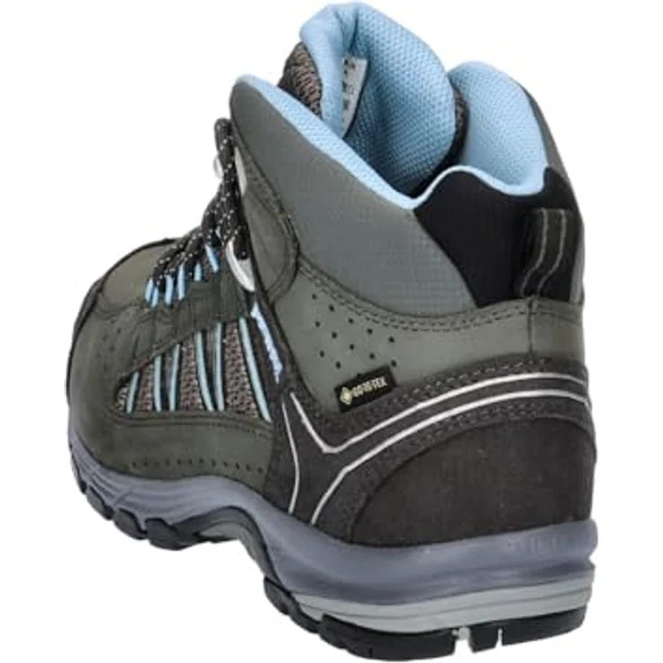 Meindl Damen Journey Mid GTX, Wanderschuh aus Nubukleder mit GORE-TEX® Futter, anthrazit/orange, Größe 43 – Bild 4