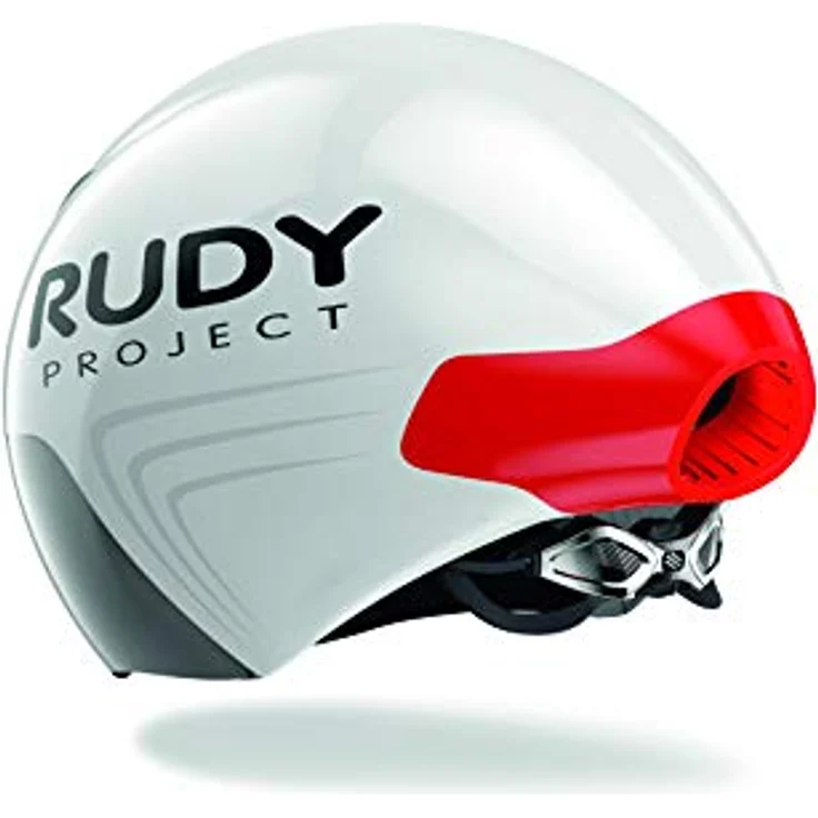 Rudy Project The Wing Helm, aerodynamischer Fahrradhelm mit abnehmbarer Fronthaube, weiß, S-M – Bild 6