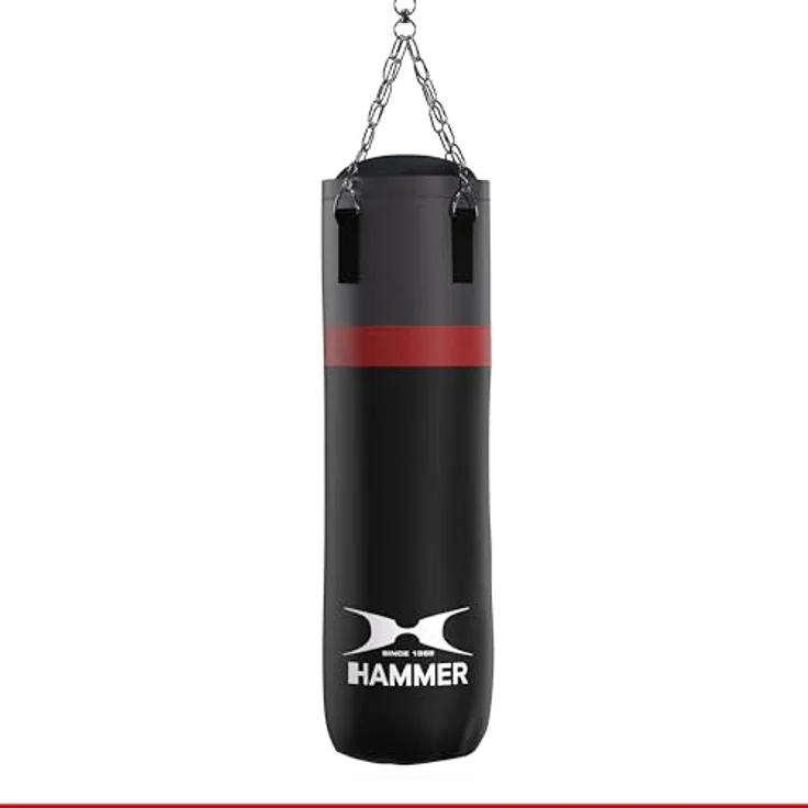 HAMMER Boxsack Cobra, 100 cm, reißfestes Nylon, Schwarz/Rot/Grau, One size, 92330 – Bild 1