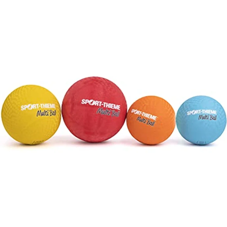 Sport-Thieme MultiBall, Multifunktionsball für Spiel, Training und Wasseraktivitäten, griffig, weich, robust, Ø 18 cm oder Ø 21 cm, in hellblau, orange, lila, grün, gelb, rot, Gummi/Nylon, Markenqualität – Bild 3