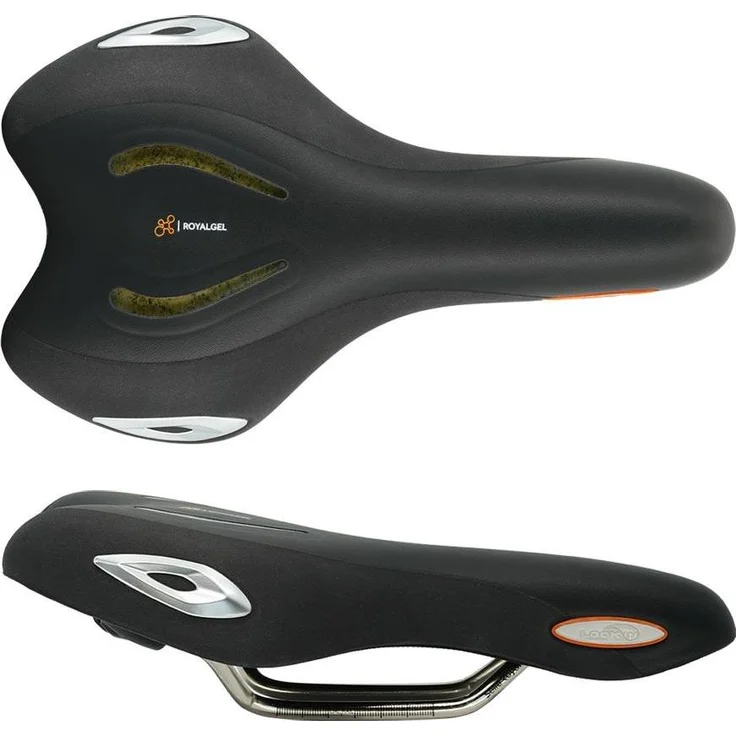 Selle Royal Lookin Velosattel, komfortabel und nachhaltig mit Royalgel-Polsterung und Stracciatella-Schaum, schwarz – Bild 1