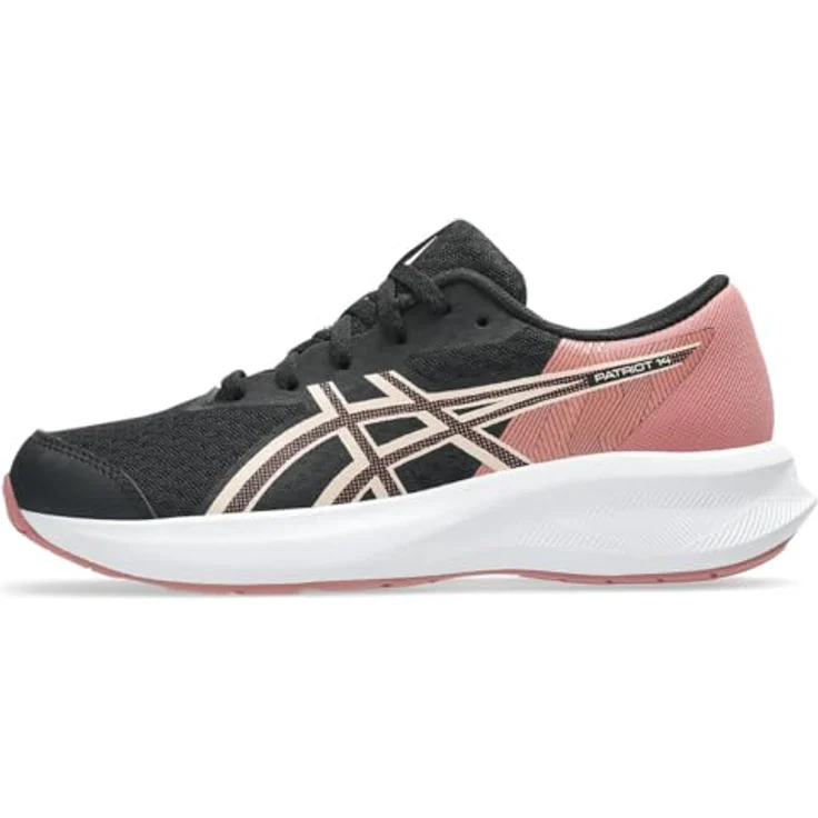 Asics Patriot 14 GS, Laufschuhe für Kinder mit atmungsaktivem Obermaterial und Gummisohle, schwarz – Bild 5