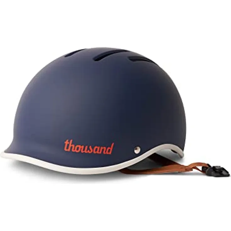 Thousand Heritage 2.0 Fahrradhelm Navy L 59-62 cm - Retro Design, sicherer Magnetverschluss, 6 Lüftungsschlitze