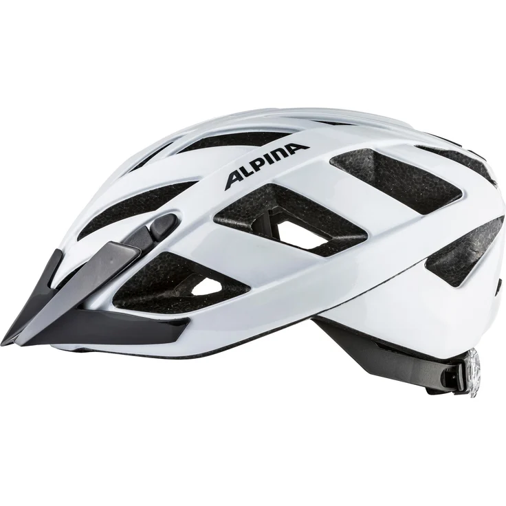 ALPINA Panoma Classic, Fahrradhelm für schmale Köpfe mit optimaler Belüftung, weiß – Bild 1
