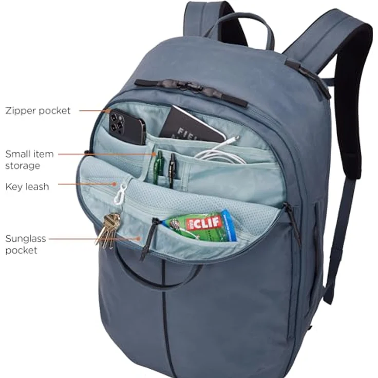 Thule Aion Wanderrucksack 52 cm, grau, 100% Polyester, 33 x 23 x 52 cm – Bild 2