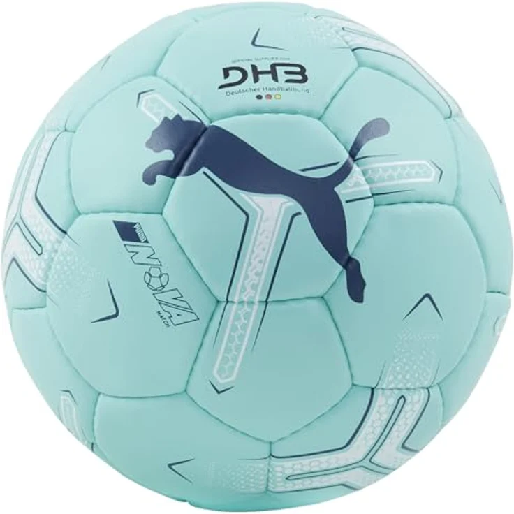 PUMA NOVA Match Ball, Handball für Erwachsene, handgenäht, 32-teilig, 1,4 mm PU-Hülle, perfekte Griffigkeit – Bild 2