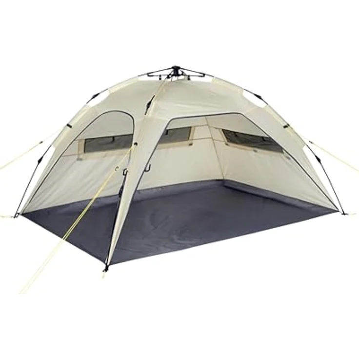 Uquip Buzzy Strandmuschel, Zelt für 3 Personen, leichtes 2 kg Polyester, schnell aufspannbar – Bild 1