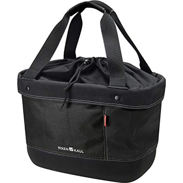 KlickFix Velokorb Shopper Alingo, 17 l, dreifarbig mit Softschaum-Boden und verchromtem Bügel, max. Belastung 7 kg