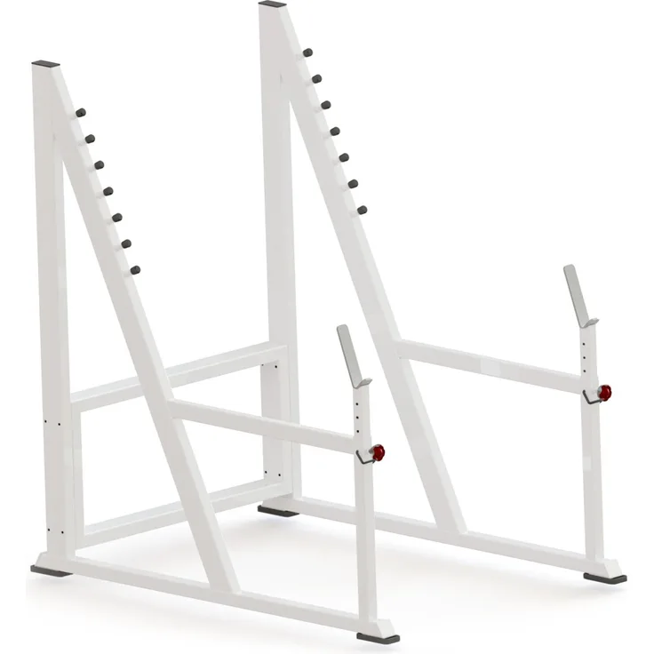 Sport-Thieme Kniebeugenständer, höhenverstellbar und stabil, mit Schulterschutzrolle und robuster Metallkonstruktion