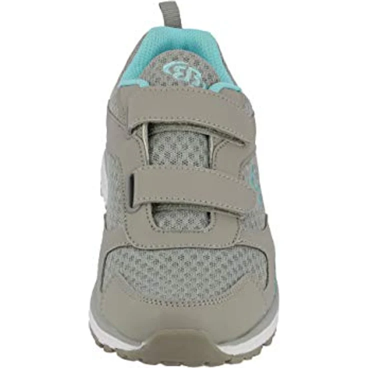 Brütting Damen Laufschuhe Halbschuhe, flacher Absatz 2 cm, Klettverschluss, Grau, Größe 36 – Bild 3