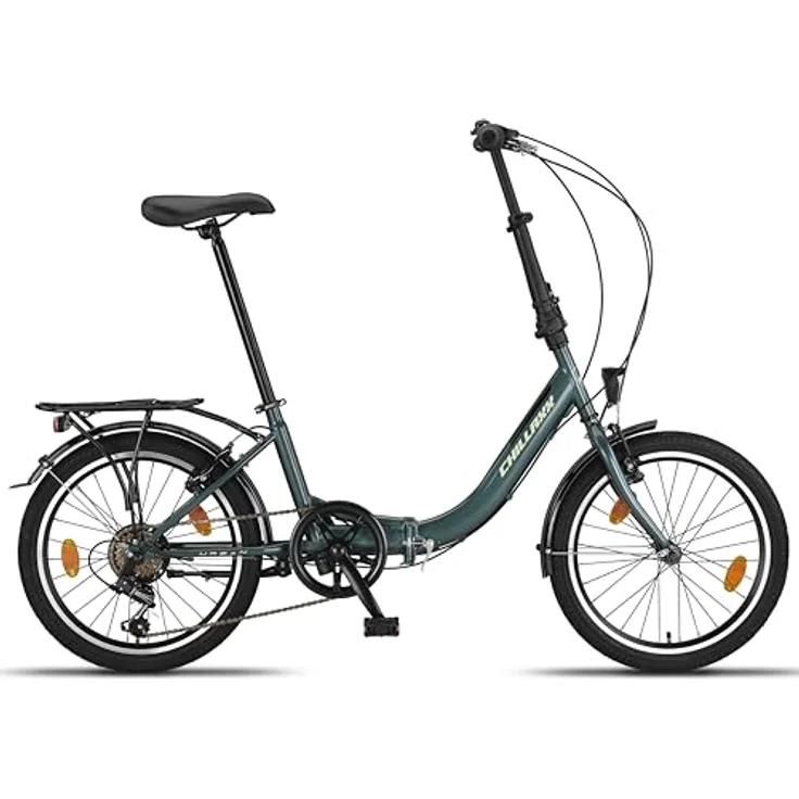 Chillaxx Bike URBAN (Dunkelgrün) - Klapprad 6 Gang Shimano Kettenschaltung – Bild 2