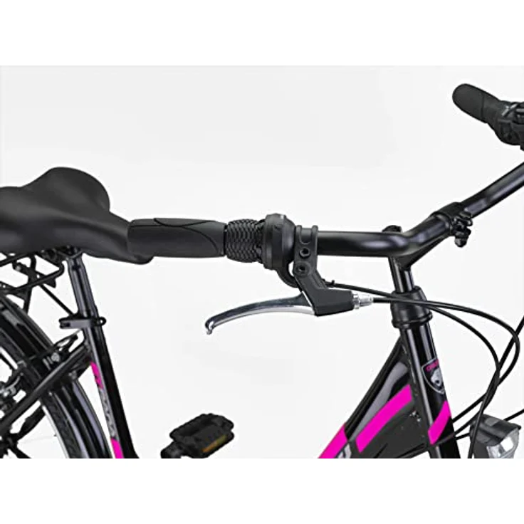 Chillaxx Bike Strada Premium City Bike 26 Zoll Schwarz V-Bremse - 21 Gang-Schaltung - Hollandfahrrad Citybike – Bild 4