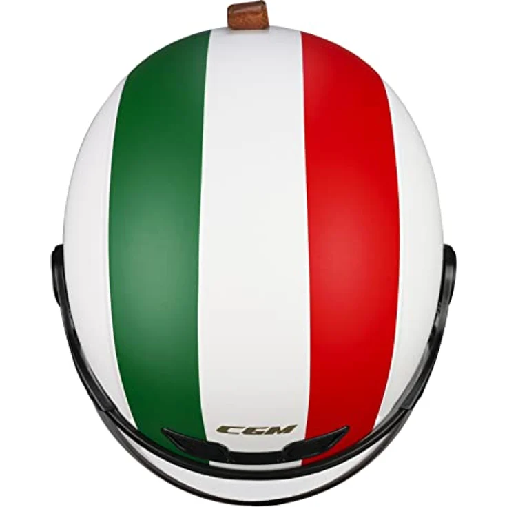CGM 801I EBI ITALIA, Zugelassener Ski-E-Bike-Helm in Weiß Grün Rot, Größe S, doppelt zertifiziert (CE EN1078 und CE EN1077) – Bild 3