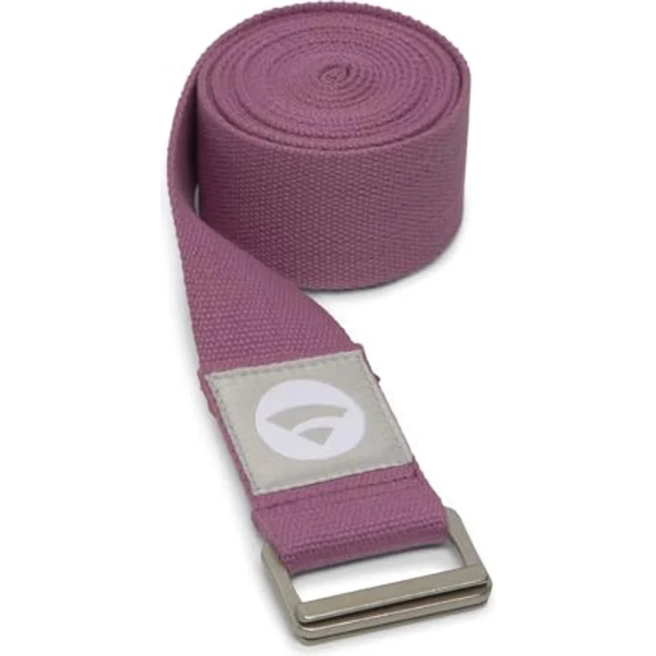 Bodhi Padma Yogagurt, extra breiter Yoga Belt aus 100% Baumwolle, waschbar, mit stabiler Schiebeschnalle aus Metall, bordeaux – Bild 1