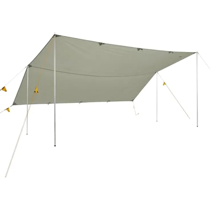 Wechsel Tarp, Wetterschutz für Camping, robustes Polyester, 1.10 kg, inklusive Abspannleine