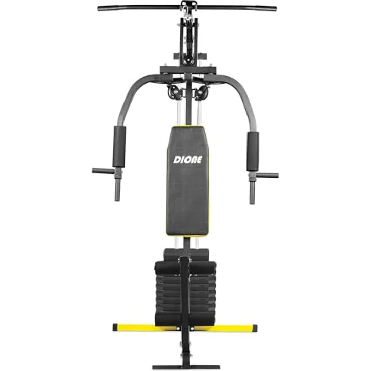 Dione HG2 Fitnessstation Multi-Gym Krafstation mit 45 kg Gewichten, schwarz – Bild 3