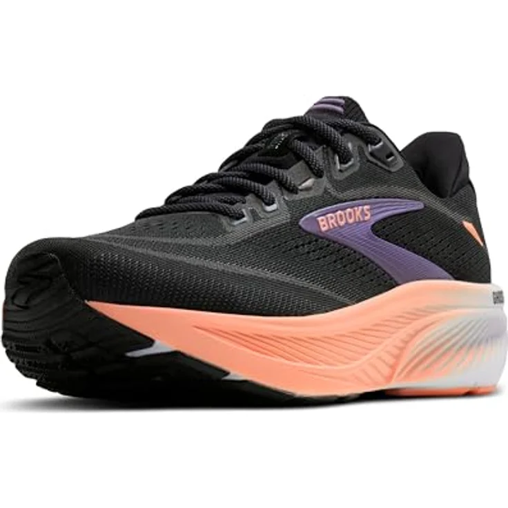 Brooks Laufschuhe 1204821B080 für Damen, Größe 37.5 EU, Black/Mulled Grape/Peach, Air Mesh und Synthetik – Bild 1