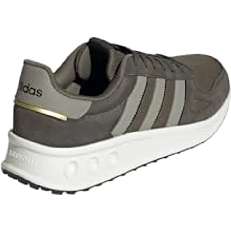 adidas Run 84 Herren Sneaker, Laufschuhe mit Cloudfoam Dämpfung und Leder-Overlays, grau – Bild 4