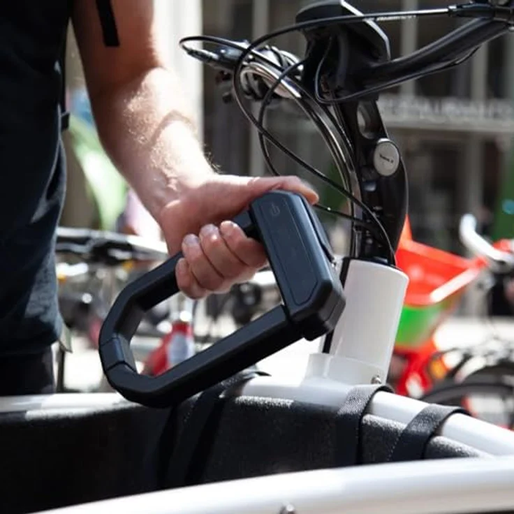 HipLok D1000, tragbares Anti-Winkelschleifer-Fahrradschloss mit Diamond-Zertifizierung, schwarz – Bild 4