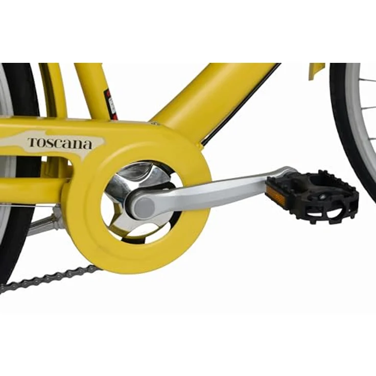DaCapo Damenfahrrad Toscana 28'', 6 Gänge, RH 48 cm, urbanes Design mit hellen Reifen und StVZO Beleuchtung – Bild 3