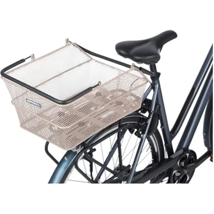 Basil Fahrradkorb Cento MIK 2.0, Hinterradkorb in mattem Schwarz, abnehmbar mit MIK-System, stabiler Rahmen – Bild 6