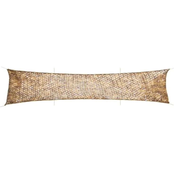 vidaXL Tarnnetz 706x140 cm, langlebiges Oxford-Gewebe in Sandfarbe mit Aufbewahrungstasche – Bild 1