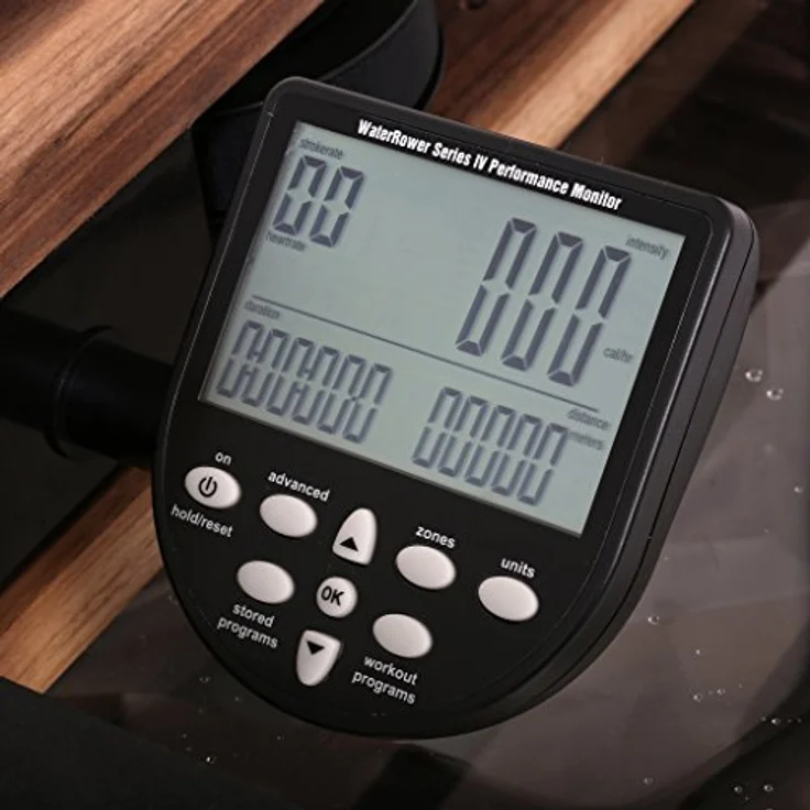Water Rower Rudergerät Nussbaum mit S4 Leistungsmonitor, 210x56x53 cm – Bild 4