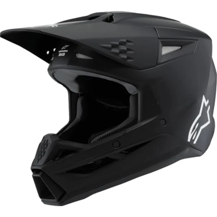 Alpinestars SM3 Youth Helm, Schwarz, leichter Allround-Helm für MX, Enduro und Offroad mit optimalem Aufprallschutz und Komfort – Bild 2