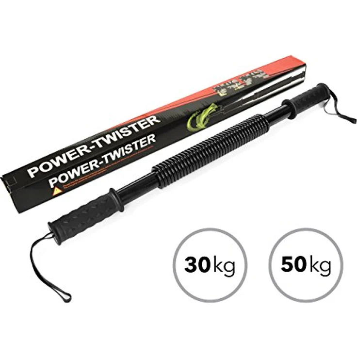 Body & Mind® Profi Königsfeder Biegehantel für Krafttraining Fitness-Training Armtrainer; Biegsame Flexible Feder-Hantel 30 kg für Anfänger und Fortgeschrittene – Bild 3